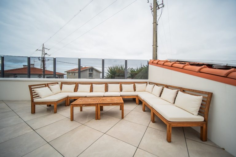 Casa 8: roof terrace with lounge seating