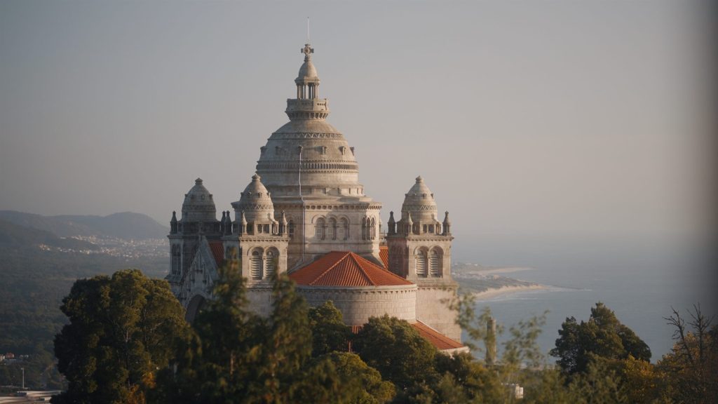 Santa Luzia basilica on the hill above Viana do Castelo